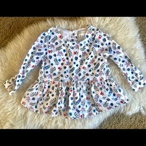 Toddler floral blouse